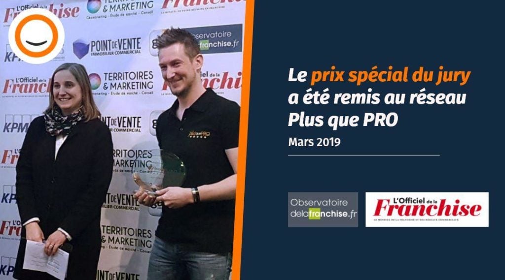 Plus que PRO, franchiseur de l'année